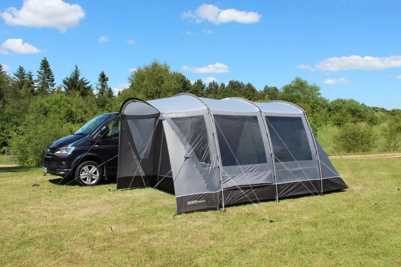 Outdoor Revolution Cayman Curl XLE Poled Mid Drive-Away Awning
